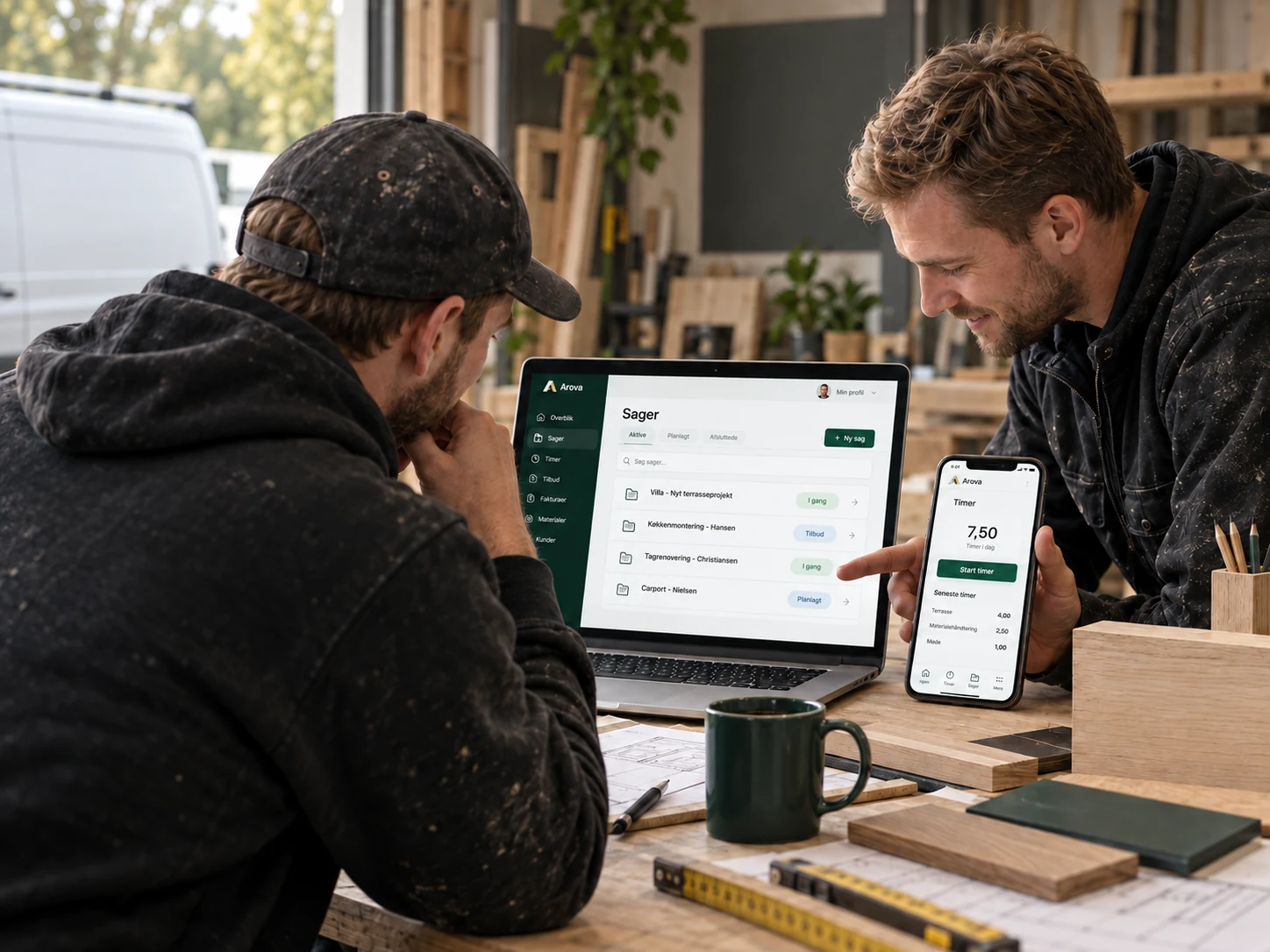Nar Software Arova — Software til tømrerfirmaer